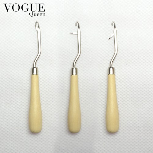 3pcs/lot Wooden Knitting Crochet Hook Needles For Jumbo Braiding Twist Hair And Weaving Dreadlock